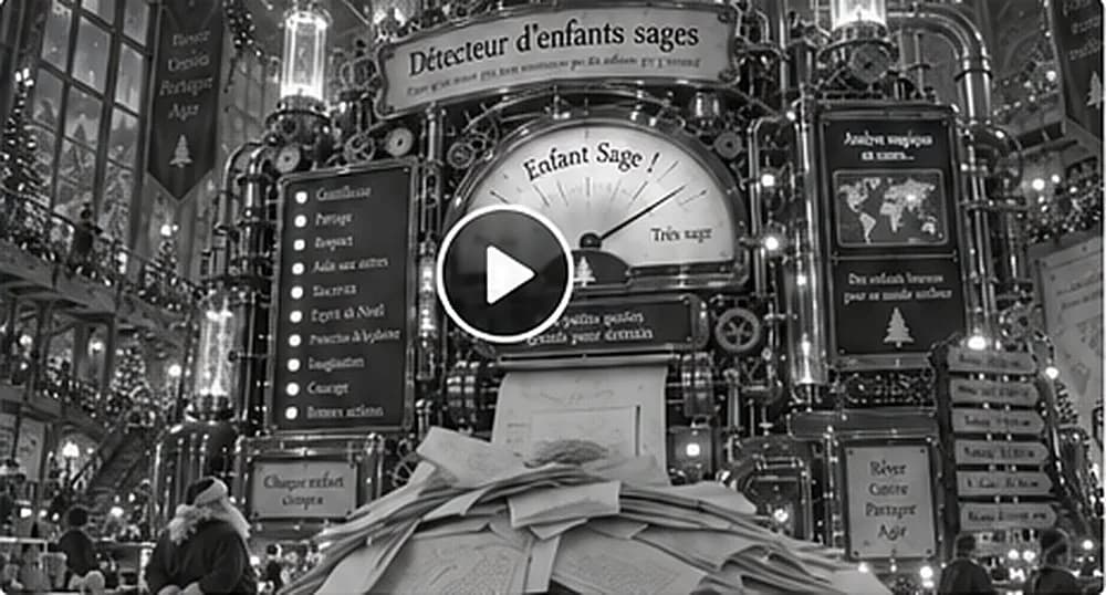 Vue webcam en noir et blanc du grand détecteur d'enfants sages