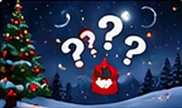 Points d’interrogation au-dessus d’un paysage de Noël