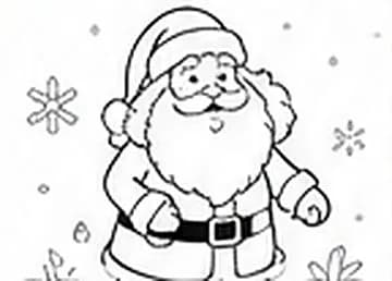 Aperçu de la fiche : Coloriage Père Noël