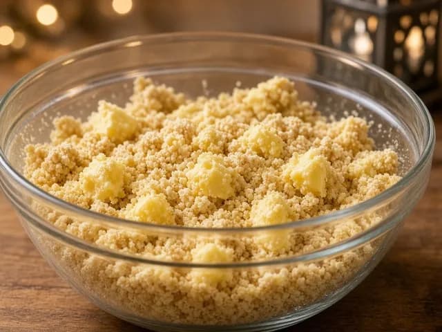 Pâte, Crumble pomme-poire