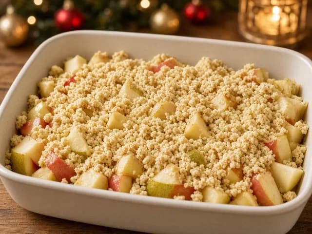 Couvrir, Crumble pomme-poire