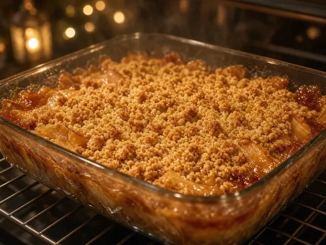 Cuire, Crumble pomme-poire