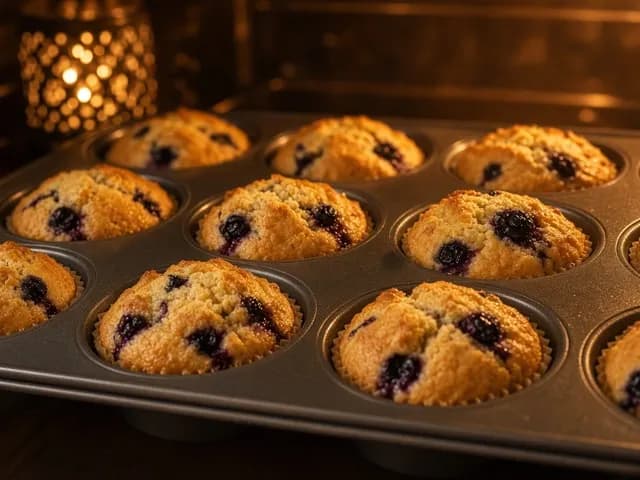 Bag, Blåbærmuffins