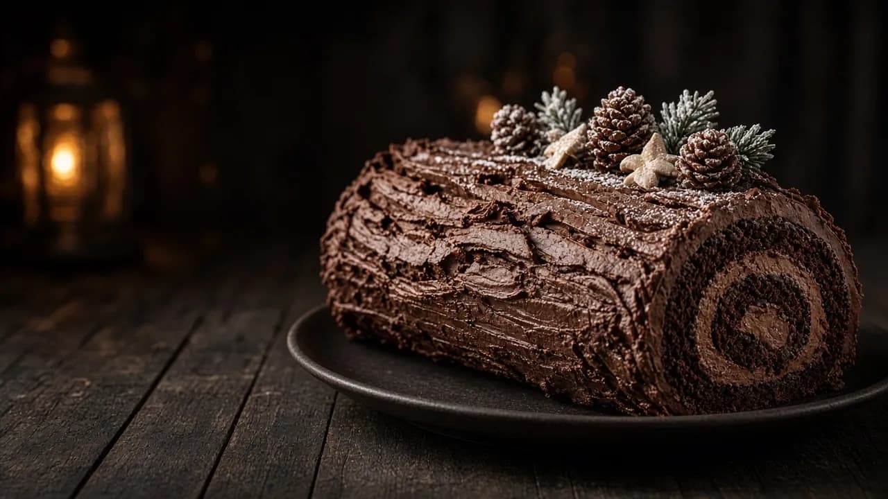 Bûche au chocolat