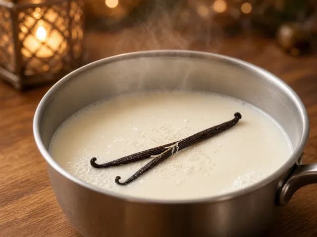 Erhitzen, Zimt-Milchschaum