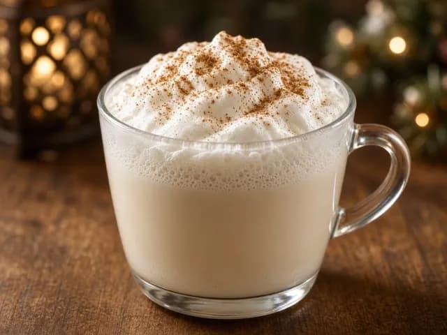 Servieren, Zimt-Milchschaum