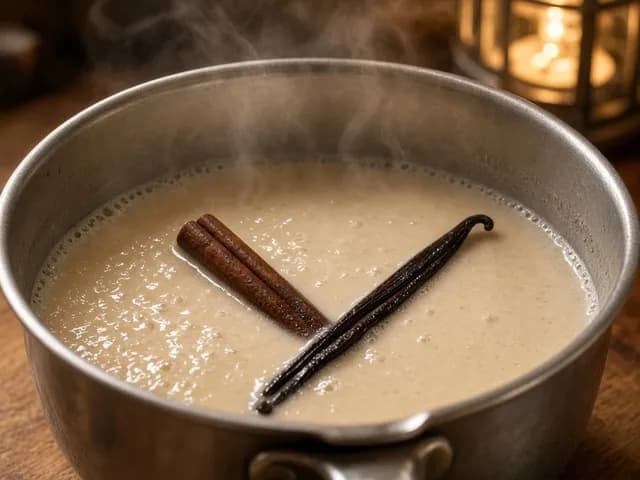 Chauffer, Lait d'avoine à la cannelle