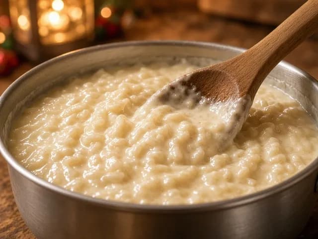 Épaissir, Riz au lait à la cannelle
