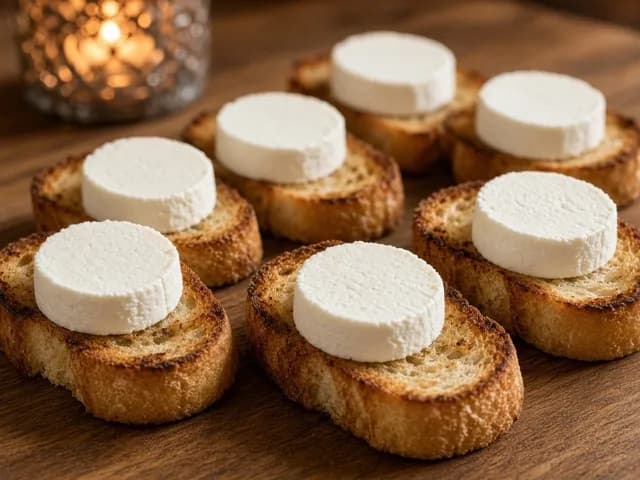 Pynt, Toast med gedeost og honning