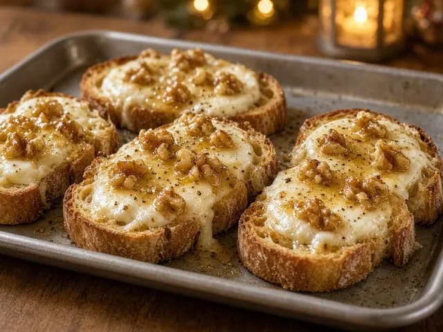 Kom i ovnen, Toast med gedeost og honning