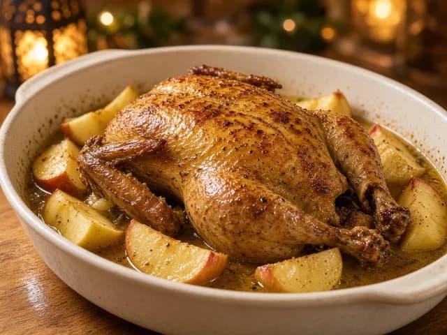Cuire, Pintade aux pommes