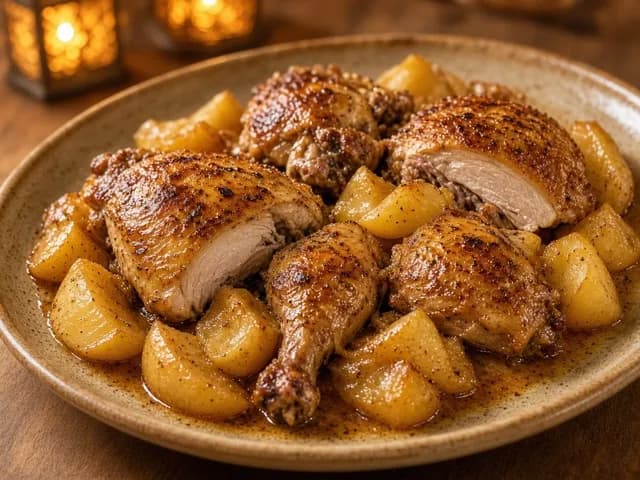 Servir, Pintade aux pommes