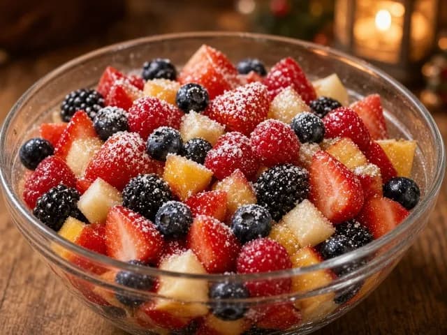 Fruits, Verrines de fromage blanc au miel