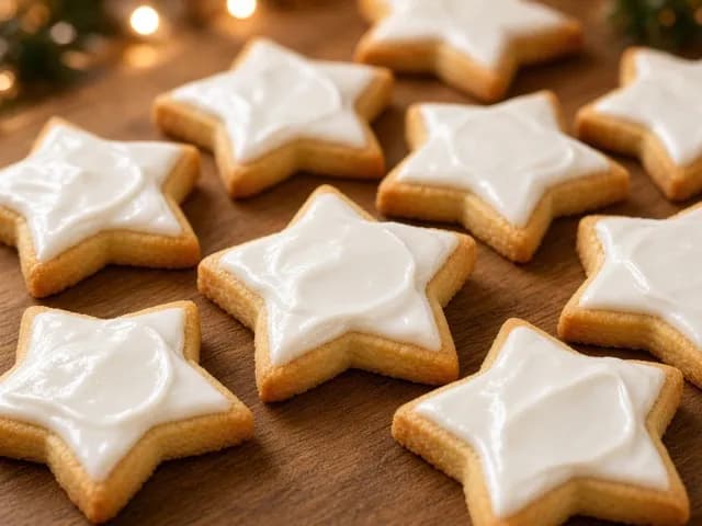 Décorer, Biscuits étoiles glacées