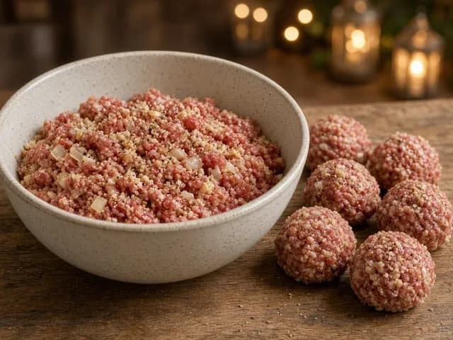 Bland, Kødboller i tomatsauce