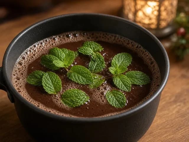 Menthe, Cacao à la menthe