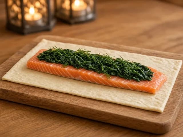 Monter, Saumon en croûte
