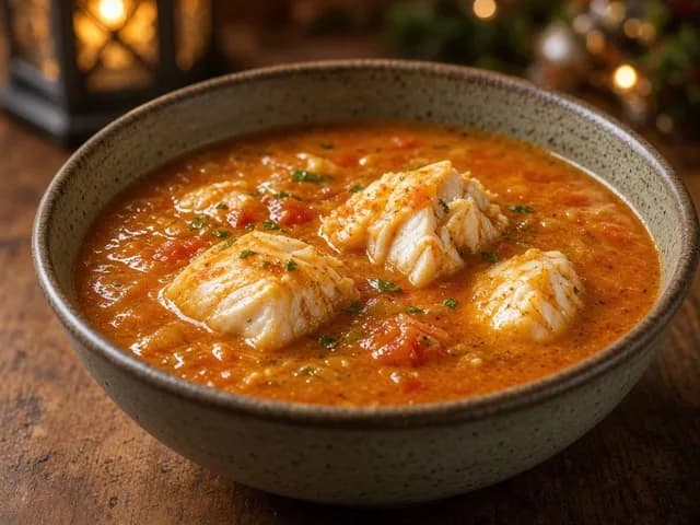 Servir, Soupe de poisson du village