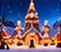 Le village du Père Noël illuminé