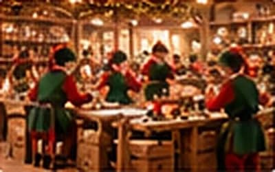 Les lutins assemblent des jouets