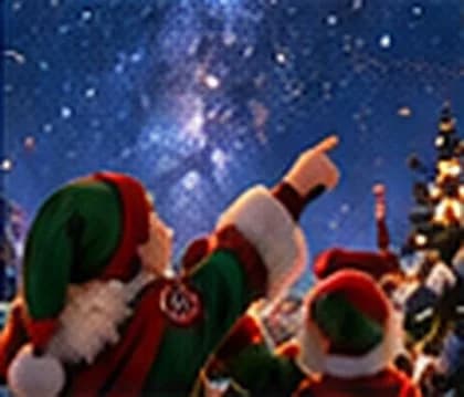 Des lutins montrent les étoiles
