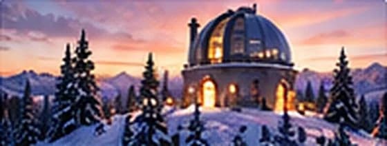 L’observatoire au coucher du soleil
