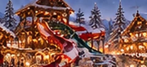 Le toboggan rouge et blanc