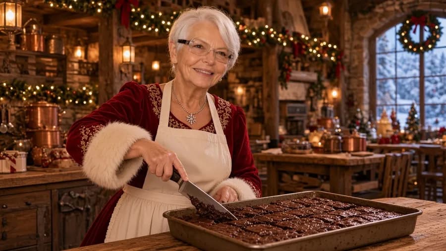Brownie, préparé par la Mère Noël