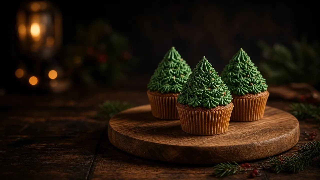 Cupcakes sapin