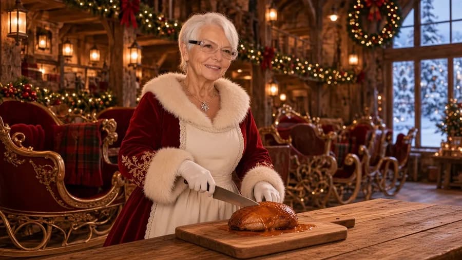 Magret de canard à l'orange, préparé par la Mère Noël