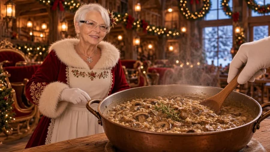 Risotto ai porcini, preparata da Mamma Natale