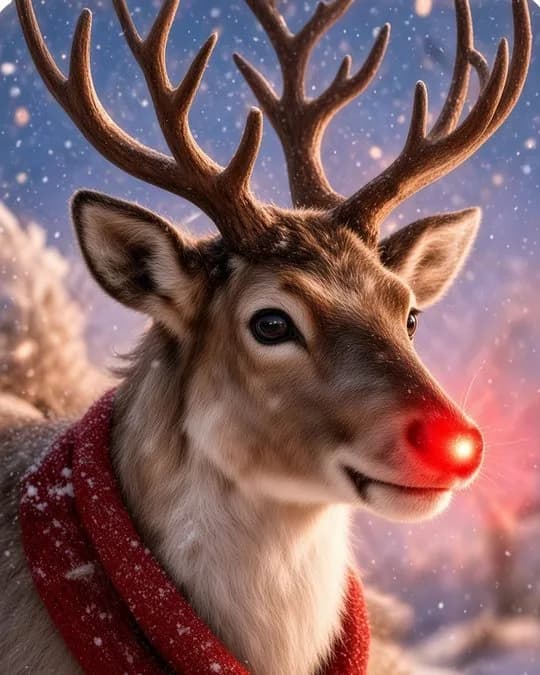 Rudolph, le renne au nez rouge lumineux